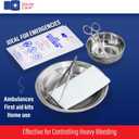 GauzeCare Sterile Abdominal- ABD Combine Pads| 50-Pack, 5 x 9 Inches| Extra Absorbent & Thick, Individually Wrapped Wound Dressing, First Aid Pads| Surgical-Grade, Nonstick- for Heavy Leakage, Post Op