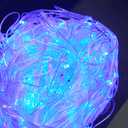 Joomer Christmas Net Lights - 12FT x 5FT 360 LED Plug-in Mesh Lights, Waterproof with 8 Modes, Timer, Connectable for Bushes, Trees, Garden, Outdoor Christmas Decor (Clear Wire, Blue)