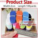 Cotton Twill Tape Ribbon - 100 Yards 3/4inch, 20 Colors Webbing Straps Herringbone Tape for Sewing, Crafts,Ties,Decoration Overlocked Edges, Non-Fadings DIY, Clothing,Fabric Trim(Mixed)