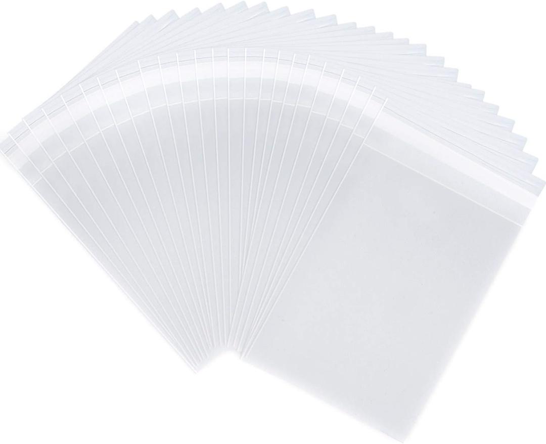 joybest 1000 Pcs - 4 x 6 Inch Clear Cello Cellophane Bags Self Sealing- 3.14 Mils Thick Cello Plastic Poly Bag Fits 4 X 6 Prints, Photos, Cards & Envelopes
