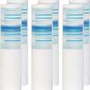 Geekpure 10 Inch PP Sediment Replacement Cartridge for for Whole House Water Filtration or RO System- 2.5" x 10"-5 Micron -Pack of 6