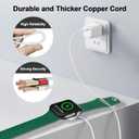 for Apple Watch Charger Magnetic Fast Charging Cable [Portable] Magnetic Wireless Charging Compatible with iWatch Series Ultra/SE/11/10/9/8/7/6/5/4/-[3.3FT] White