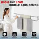 Alise 32 inch Double Towel Bar for Bathroom Wall Mounted, Brushed Nickel