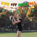 Pre-assembled Glitter Kick off into Fall Banner, Kick off into Fall Bulletin Board Decorations, Fall Football Decorations, Thanksgiving Football Decorations