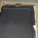 3 Tier Slim Narrow Bathroom Storage Cabinet with Wheels, Foldable, Black