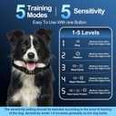 Citronella Bark Collar for Dogs [No Spray Refill] Spray Dog Training Collar, Anti Barking Training Collar with 5 Adjustable Sensitivity Beep Vibration Spray Bark Collar for L/M/S Citronella Dog Collar