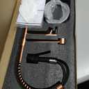 Avola Classical Copper Kitchen Faucet with Pull Down Sprayer, Rose Gold Kitchen Sink Faucet with Pot Filler Single Handle Commercial Tap for Bar Laundry RV Utility Sink