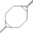 CAP Barbell Olympic Trap Bar, Shrug Bar, High Hex Bar with Raised Grips, Chrome