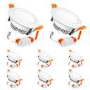 LEDLightsWorld 3 Inch LED Recessed Lighting Dimmable Downlight, 5W (40W Halogen Equivalent), 6500K Daylight White, CRI80, Recessed Ceiling Light with LED Driver (8 Pack)