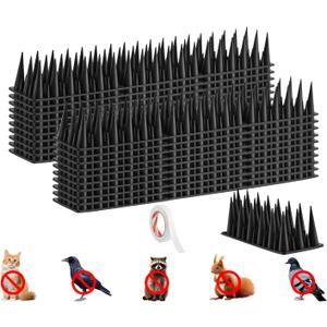 Bird Spikes, 20 Pack Pigeon for Small Birds Raccoon Cats Defender for Outside to Keep Squirrel Away for Railing and Roof
