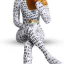 Reading Lady Statue, Lady Statue Decorative Female Figurine Thinker Statue Aesthetic Sculpture for Room, Bookshelf, Desk, Modern Abstract Decor