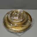 YOUNTHYE 2PCS Gold Cupcake Stand 3 Tiered Dessert Stand Stainless Steel Cupcake Display Stand Party Serving Trays Gold Cake Holder for Holiday Dessert Table Decorations Birthday Wedding