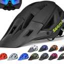 Safuty1st Bike Helmet for Adults - Lightweight Mountain Bike Helmet with Visor, Impact-Resistant Cycling Helmet for Men Women, Adjustable Dial Fit for Mountain Biking & E-Bike Riding, Large: 22.8"-24.0" (58-61cm)