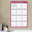 AT-A-GLANCE Dry Erase Calendar 2026-2027 Academic & Regular Year Wall Planner, 12-Month, 24" x 36", Double Sided, Vertical (PM210S28)