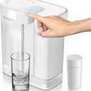 PHILIPS GoZero Next-gen Instant Water Filter Pitcher, Rechargeable Battery, Mirco-X Clean Technology, 3L 12 Cups, 1L/min Fast Flow, Countertop Filtered Water Purifier Jug for Tap Water, 1 Filter