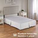 BLISSFORD Tailored Bed Skirt - Full Size Bed 14-Inch Drop - Premium Cotton Blend Pleated Dust Ruffle with Split Corners