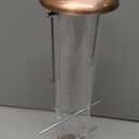 Kingsyard Metal Finch Feeder for Thistle/Nyjer Seed, Tube Bird Feeders for Outdoors Hanging, 2 lbs Large Capacity, Easy to Refill & Clean, Antique Copper