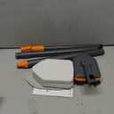 Tile Tub Scrubber Brush with 3 Different Function Cleaning Heads and 56" Extendable Long Handle-No Scratch Shower Scrubber for Cleaning Bathroom Kitchen Toilet Wall,Bathtub,Sink,Grey 