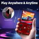 R36MAX Retro Game Console (R36S New Upgrade) - 4K HD 4.0" IPS Screen, 128GB Preloaded 22,000+ Retro Games, Open-Source Linux System, 4000mAh Rechargeable, Portable Video Games (Red 128G)