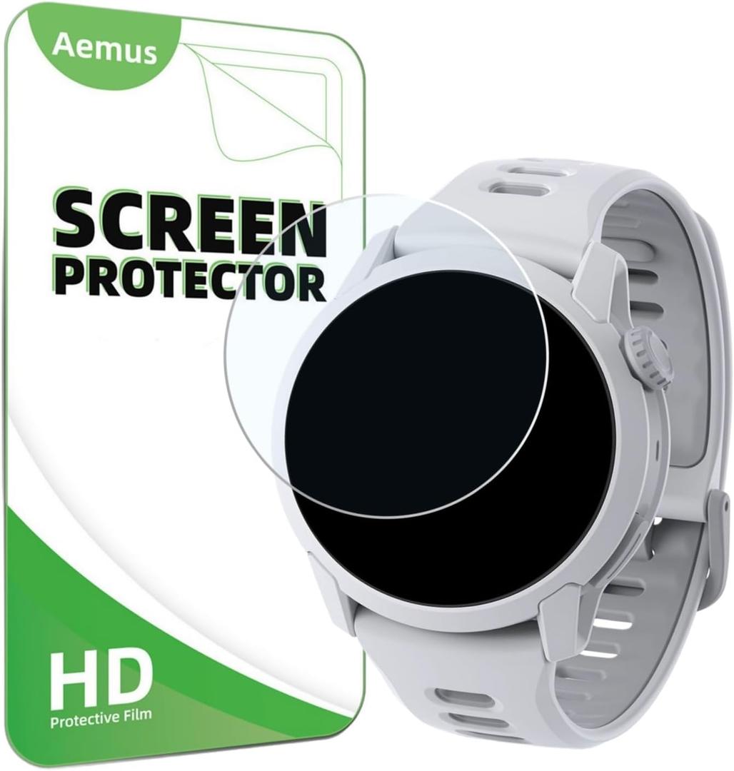 Compatible for COROS PACE 4 Sport Watch Screen Protector (3 Pack) For Pace 3 / Apex2 Pro Tempered Glass Film HD Anti-Scratch