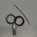 Cable Lock, 4-Digit Combination Wire Lock with 3 Rechangeable Steel Braided Steel Ropes (9"/24"/47"), Compact & Portable for Bikes, Luggage, Storage Units, Fence & Cabinet (Grey)