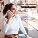 FANXI Pink Hibiscus Phone Case Compatible with iPhone 13 Pro 6.1 Inch - Shockproof Protective TPU Cute Flower Printed Phone Case Designed for iPhone 13 Pro Case for Men Girls Women