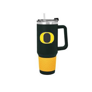 OREGON DUCKS 40OZ. COLOSSUS TRAVEL MUG WITH METAL LOGO - GREEN