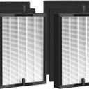 45i Replacement Filter Compatible with A-len BreatheSm-art Flex Bh400 & 45i Pure Air Purifier, Compared # B4-Fresh/FL40-Silver-Carbon, 2 Pack 3-in-1 HEPA Filter + 4 Pcs Activated Carbon Pre Filter