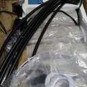 DLLT Modern Floor Lamp for Room: 3-Light Black Tree Dimmable Floor Lamps with Gray Shades for Living Room - Arc Standing Lamp for Bedroom - Tall Floor Lamp for Office Corner 3 LED Bulbs Included