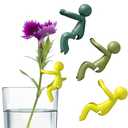 Pack of 3, Plant Breeding Budd, Plant Breeding Friend, Plant Cutting Holder Plant Support Bud, Cute Plant Support Plant breeding Station or Indoor Garden, Three Colors. (3pcs)