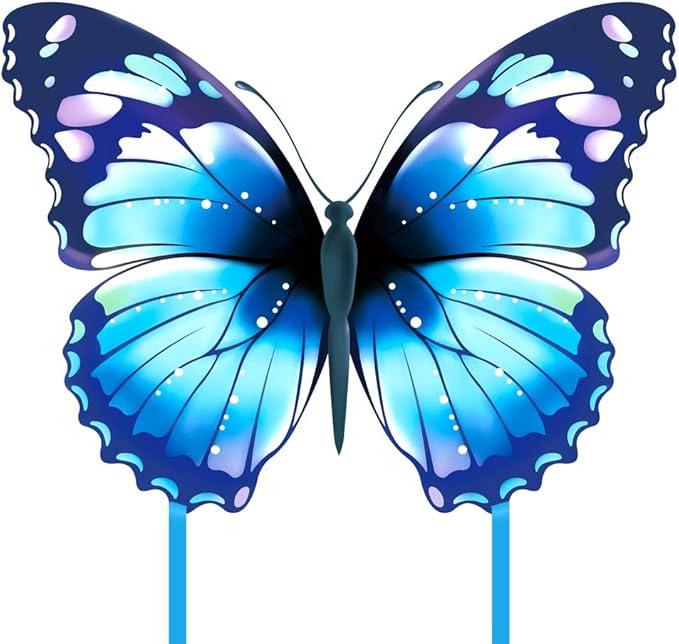 Mint's Colorful Life Butterfly Kite for Kids & Adults Easy to Fly, Large Single Line Kites with 300ft String Handle (Blue)