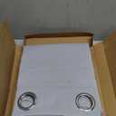 BONZER Outdoor Curtains for Patio Waterproof - Light Blocking Weather Resistant Privacy Grommet Blackout Curtains for Gazebo, Porch, Pergola, Cabana, Deck, Sunroom, 1 Panel, 52W x 84L inch, Silver