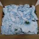 30 Pcs Blue Artificial Peonies Flower Heads 5'' for Craft | Fake Silk Peony with Stems for Wedding Bouquets Table Centerpieces DIY Floral Arrangements Baby Shower Party Home Decor