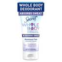 Secret Whole Body Deodorant Dry Feel Cream + Absorbs Sweat for Women, Completely Clean Scent, Aluminum Free Deodorant, 72 HR Odor Protection, 3.0 oz (3 Ounce (Pack of 1))