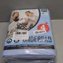 Utopia Bedding Washable Underpads 34" x 36" (Pack of 4), Waterproof Reusable Heavy Absorbency Incontinence Bed Pads for Adults, Kids, Elderly and Pets, Bedwetting Pads for Sofa and Couch (Blue)