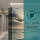 HUADAOART Ocean Beach Sunset Canvas Wall Art Coastal Seascape with Waves, Large Panoramic Print 30 x 58 in Artwork for Living Room Bedroom Office Decor Ready To Hang 1PCS, 41