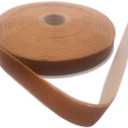 KLTRIBBON Vintage Ginger Velvet Ribbon Single Side,5/8 Inch X 25Yards Spool