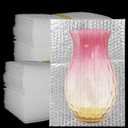 50Pcs Clear Bubble Out Bags, 12”x16” Bubble Pouches Bags for Shipping, Double Wall Cushioning Wrap Pouch for Moving Packaging Storage Fragile China Dishes Electronic Item