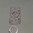 Loheckle for iPhone 16 Case - Compatible with MagSafe Stand Women Girls Cute Clear Girly Aesthetic Kawaii Unique Design Soft TPU Built-in Magnetic Stand Phone Cover for Apple 16, Purple Flower