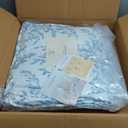 Laura Ashley- Twin Comforter Set, Cotton Reversible Bedding Set with Matching Sham(s), Farmhouse Home Dcor (Bedford Blue, Twin)