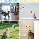 2 PCS Cat Toys, Flapping Bird Cat Toy(No Flying), Interactive Catnip Toy with Catnip Bags, Chirping Enrichment Moving Wings Dog Cat Kitten Toys, Flappy Flying Pets Toy for Indoor(Oriole&Bluebird)