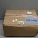 Furnulem 5 Drawer Dresser for Bedroom, Tall Nightstand with Led Light and Charging Station, Small Night Stand Bedside Table, Fabric Bins, Metal Frame, Wood Shelf, Side Furniture(Rustic Brown)