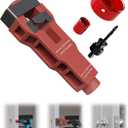 Door Latch Installation Kit, Precision Scoring and Chiseling Door Latch Mortise Tool Fits for 1-3/8" or 1-3/4" Thick Wooden Door, Door Mortise Kit for Clean, Precise Professional Installation