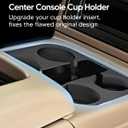 Upgraded Center Console Cup Holder Compatible with Chevrolet GMC Silverado Tahoe Yukon Sierra Suburban 2003-2007, Front Center Console Beverage Drink, Accommodating Up to 4 Cups