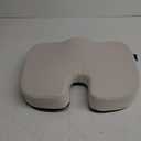 Skechers Memory Foam Seat Cushion,Office Chair Cushion for Tailbone Pain Relief,Butt Pillow for Office Chair,Car seat Cushion,Computer Desk,Long Sitting Office Workers,and Car Drivers,Beige