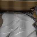 PIONEER-EFFORT 57" Off-White Paper Christmas Tree – Tall Honeycomb & Cardboard Style Foldable 3D Holiday Decoration, Elegant Ivory Wedding & Party Centerpiece, Reusable Eco-Friendly Décor