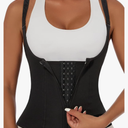 YADIFEN Waist Trainer Vest for Women,Zipper Corset Body Shaper for Tummy Control Neoprene Cincher Tank Top with Straps (M)