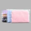 Clear Packaging Bags, Small Clear Plastic Bags with Zipper for Underpants, Ties, Sock Storage Shipping, 8x5.5 inch, Pack of 50, 3 Mil with Vent Holes