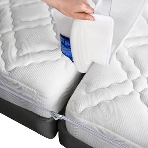 FeelAtHome Twin to King Bed Converter Kit - Bed Bridge - Twin XL Connector to King Maker - Mattress Bridge - Conversion Kit (8" Class)