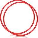 WinnerWhy 2 Pcs Toy Hoop Exercise Hoop Detachable Adjustable Plastic Toy Ring Playground Equipment for School Colored Circles Exercise Ring for Teens Dog Agility Equipment(Red,23 Inch)